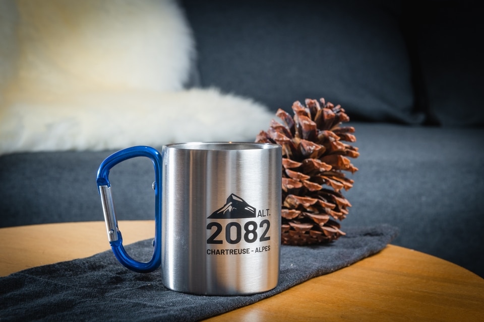 Mug inox bleu 2082 Chartreuse