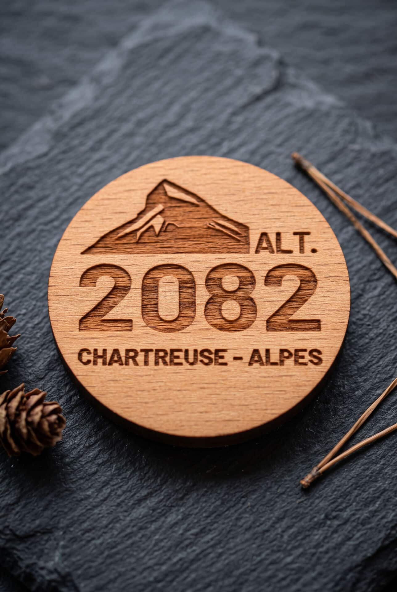 Magnet Alt 2082 Chartreuse en bois – Image 1