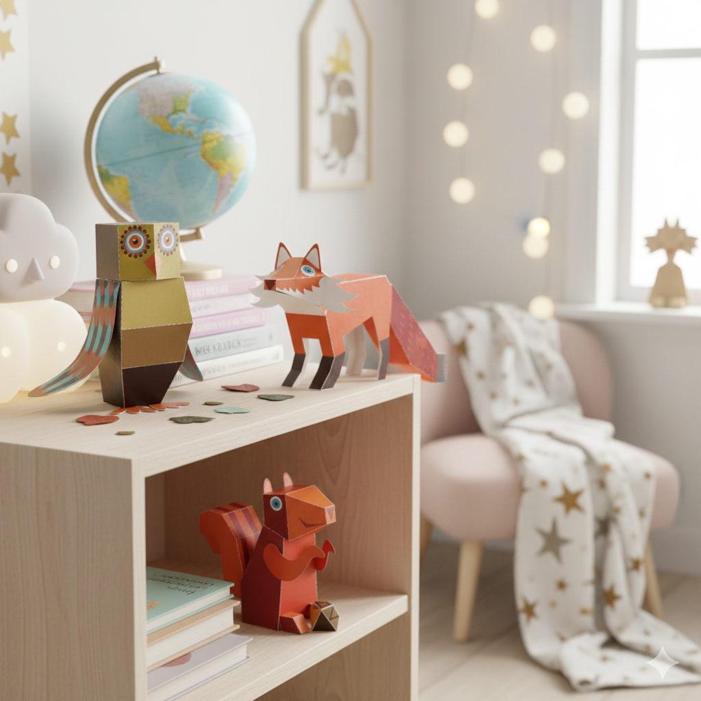 animaux de chartreuse en papier